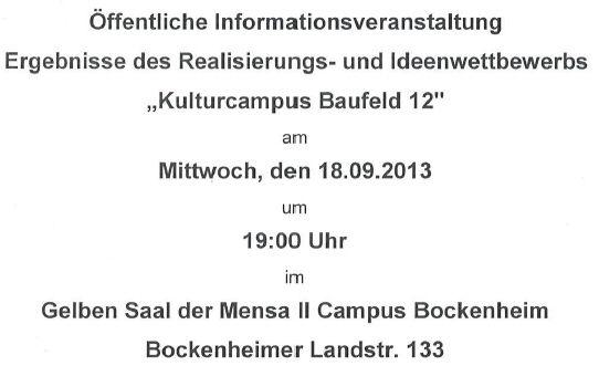 Infoveranstaltung