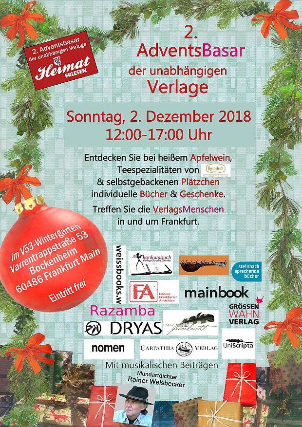 Sonntag, 2.12., 12-17 Uhr